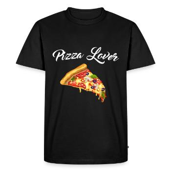 Pizza Lover Italy Italian style pizza Margherita - Men's Premium Organic T-Shirt - black - Front - Nico (187cm)