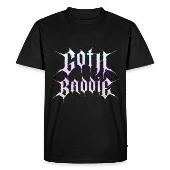 Méchant gothique ! Gothique Fille Gothique Esthétique - T-shirt Premium bio Homme - noir - Devant - Nico (187cm)