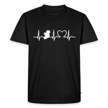 Heart Curve - Pulse Ireland - Voyage - Nation - T-shirt Premium bio Homme - noir - Devant - Nico (187cm)