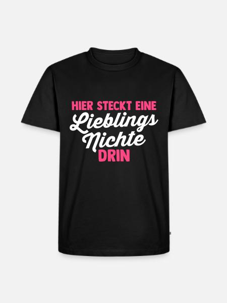 Nichte - Männer Premium Bio T-Shirt - Schwarz
