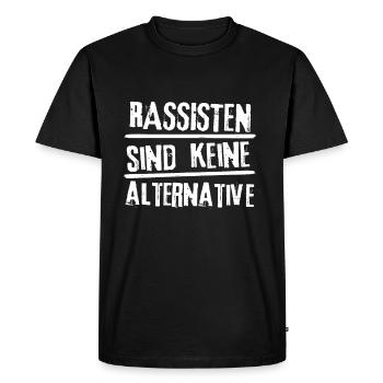 Les racistes ne sont pas une démonstration politique alternative - T-shirt Premium bio Homme - noir - Devant - Nico (187cm)