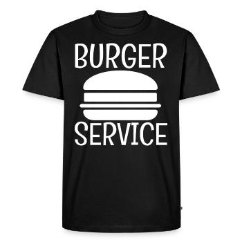 SERVICE DES BOURGEOIS - T-shirt Premium bio Homme - noir - Devant - Nico (187cm)