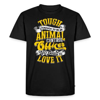 Sauvetage animal Bien-être animal Chien Chat Animal de compagnie Li - T-shirt Premium bio Homme - noir - Devant - Nico (187cm)
