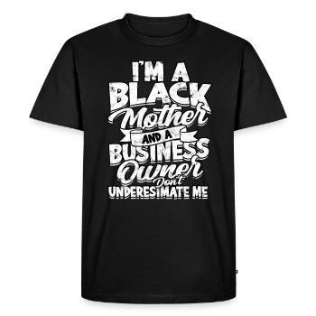 Directeur Général Chef Cadeau Idée Cadeau Travail - T-shirt Premium bio Homme - noir - Devant - Nico (187cm)
