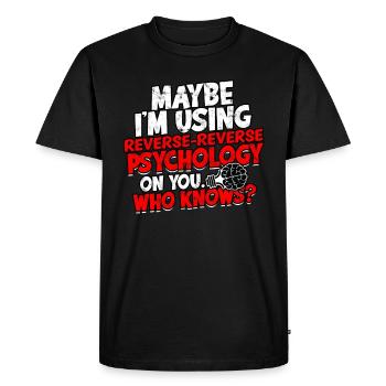 psychiatre thérapie cadeau idée cadeau psycholo - T-shirt Premium bio Homme - noir - Devant - Nico (187cm)