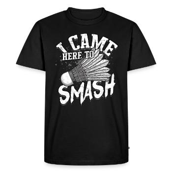 Venu à Badminton Spiking Sport Player - T-shirt Premium bio Homme - noir - Devant - Nico (187cm)