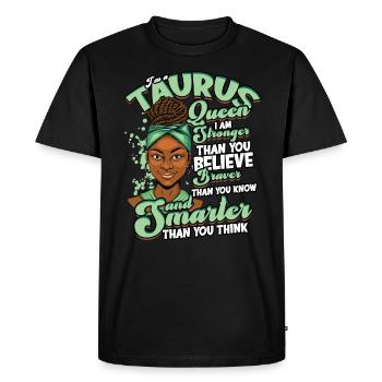 Astrologie du zodiaque Black Bull Queen April - T-shirt Premium bio Homme - noir - Devant - Nico (187cm)