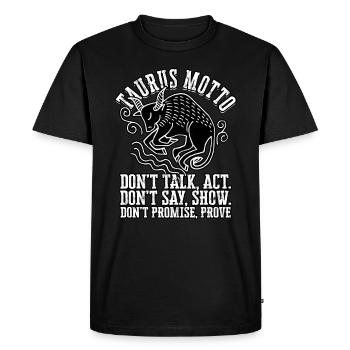 Astrologie du zodiaque Black Bull Queen April - T-shirt Premium bio Homme - noir - Devant - Nico (187cm)