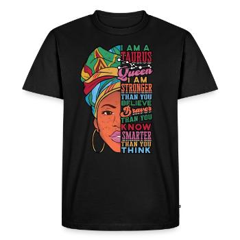 Astrologie du zodiaque Black Bull Queen April - T-shirt Premium bio Homme - noir - Devant - Nico (187cm)