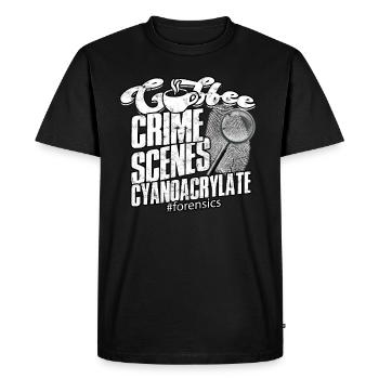 Forensic Science Detective True Crime Investigator - Men's Premium Organic T-Shirt - black - Front - Nico (187cm)