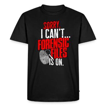 Forensic Science Detective True Crime Investigator - Men's Premium Organic T-Shirt - black - Front - Nico (187cm)