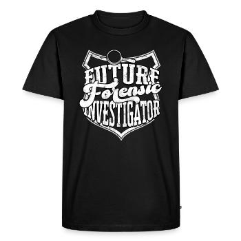 Forensic Science Detective True Crime Investigator - Men's Premium Organic T-Shirt - black - Front - Nico (187cm)