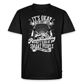 Rockhounder Rockhounding Géologue Rockhound Rockhound - T-shirt Premium bio Homme - noir - Devant - Nico (187cm)