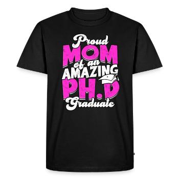 Mère de doctorants Doctorant Doctorant en philosophie - T-shirt Premium bio Homme - noir - Devant - Nico (187cm)