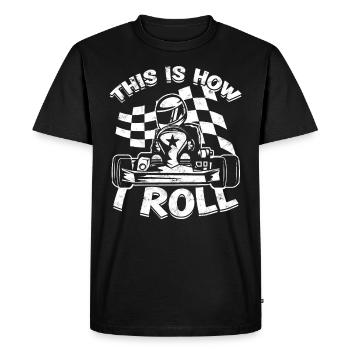 Kart conduite de kart pilotes de course Pilotes de course - T-shirt Premium bio Homme - noir - Devant - Nico (187cm)