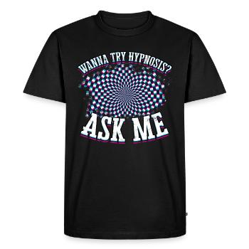 hypnotic hypnotize hypnotist - Men's Premium Organic T-Shirt - black - Front - Nico (187cm)