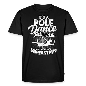 Pole Dance Gift Dancer Gift Idea Fitness - T-shirt Premium bio Homme - noir - Devant - Nico (187cm)