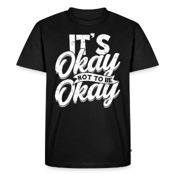 depression depressive sad gift idea unfortunate - Men's Premium Organic T-Shirt - black - Front - Nico (187cm)