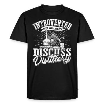 Schnapps Whiskey distill Schnapps distiller Geschenkide - Men's Premium Organic T-Shirt - black - Front - Nico (187cm)