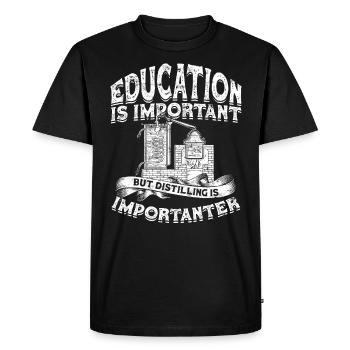 Schnapps Whiskey distill Schnapps distiller Geschenkide - Men's Premium Organic T-Shirt - black - Front - Nico (187cm)