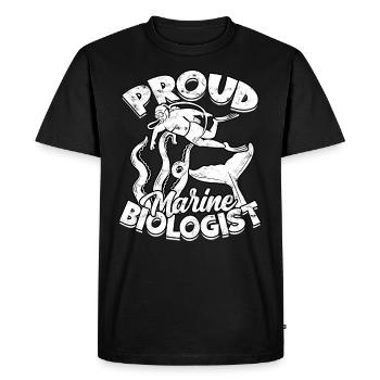 biologie marine biologiste marin biologie marine biologiste - T-shirt Premium bio Homme - noir - Devant - Nico (187cm)