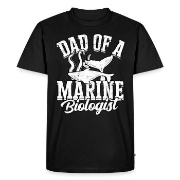 biologie marine biologiste marin biologie marine biologiste - T-shirt Premium bio Homme - noir - Devant - Nico (187cm)