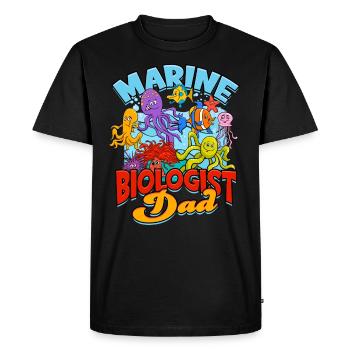 biologie marine biologiste marin biologie marine biologiste - T-shirt Premium bio Homme - noir - Devant - Nico (187cm)