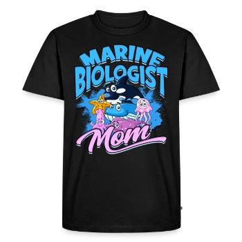 biologie marine biologiste marin biologie marine biologiste - T-shirt Premium bio Homme - noir - Devant - Nico (187cm)