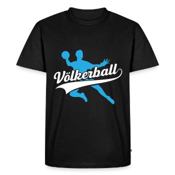 Dodgeball Funny Gift Professeur de sport - T-shirt Premium bio Homme - noir - Devant - Nico (187cm)