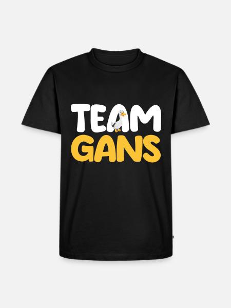 Gans Gänse - Männer Premium Bio T-Shirt - Schwarz