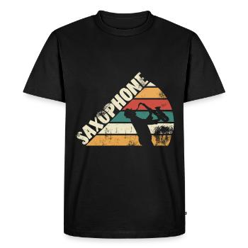 Saxophone Jazz Player - T-shirt Premium bio Homme - noir - Devant - Nico (187cm)