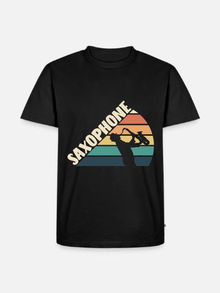 Saxophone Love Jazz - Men's Premium Organic T-Shirt - black