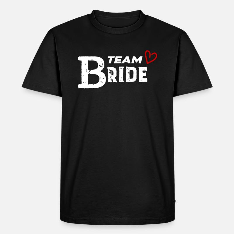 Braut Hochzeitsfeier - Männer Premium Bio T-Shirt - Schwarz