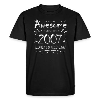 2007 - Millésime 2007 - Fantastique depuis 2007 - T-shirt Premium bio Homme - noir - Devant - Nico (187cm)
