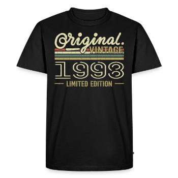 1998 Anniversaire Rétro 1998 Original 1998 Vintage - T-shirt Premium bio Homme - noir - Devant - Nico (187cm)