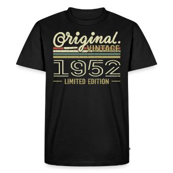 1952 Anniversaire Rétro 1952 Original 1952 Vintage - T-shirt Premium bio Homme - noir - Devant - Nico (187cm)