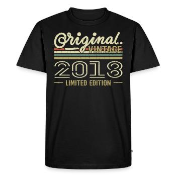 2018 Anniversaire Rétro 2018 Original 2018 Vintage - T-shirt Premium bio Homme - noir - Devant - Nico (187cm)