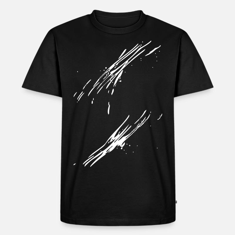 Abstrakt - Männer Premium Bio T-Shirt - Schwarz