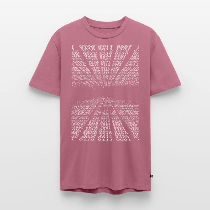 Horizontal binary code Men's Premium Organic T-Shirt