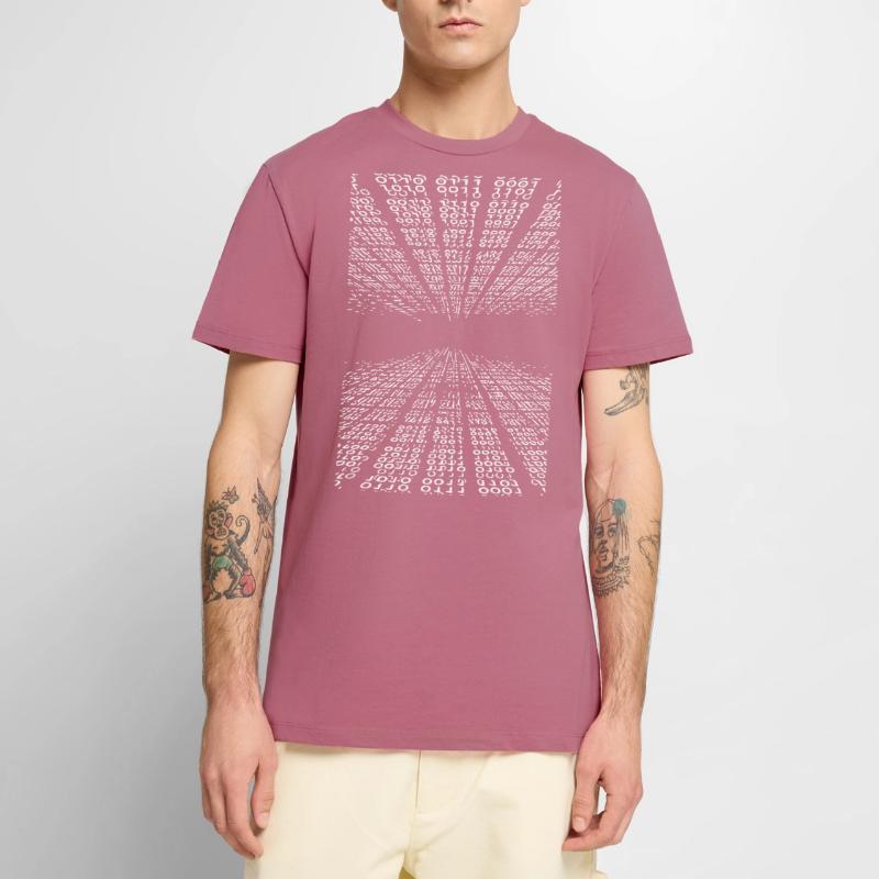 Horizontal binary code Men's Premium Organic T-Shirt