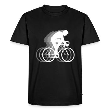 Vélos Cyclisme - T-shirt Premium bio Homme - noir - Devant - Nico (187cm)