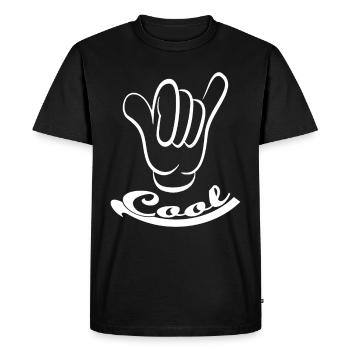 Cool Hand - Men's Premium Organic T-Shirt - black - Front - Nico (187cm)