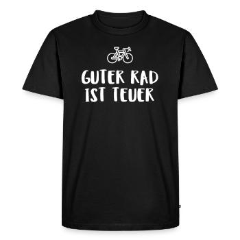 Good bike is expensive - Men's Premium Organic T-Shirt - black - Front - Nico (187cm)