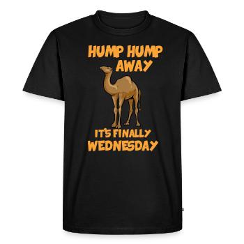 Camel Gift I Camel Dromedary - Men's Premium Organic T-Shirt - black - Front - Nico (187cm)