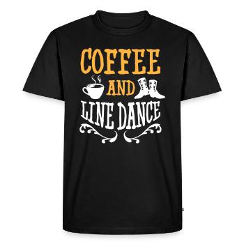 Cadeau de danse en ligne I Country Line Dance - T-shirt Premium bio Homme - noir - Devant - Nico (187cm)