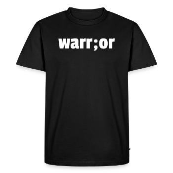 Warrior - Men's Premium Organic T-Shirt - black - Front - Nico (187cm)