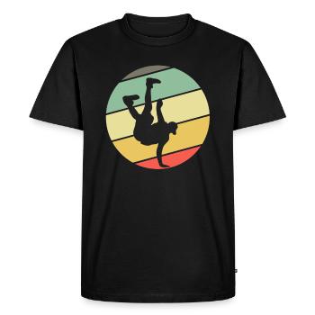 Rétro Breakdance Bboying Gift I Breakdance - T-shirt Premium bio Homme - noir - Devant - Nico (187cm)