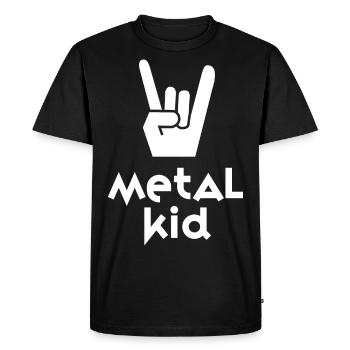 Fourchette en métal - T-shirt Premium bio Homme - noir - Devant - Nico (187cm)