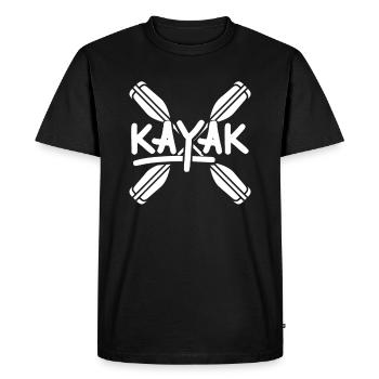 Cadeau de sports nautiques en kayak je canoë kayak kayakiste - T-shirt Premium bio Homme - noir - Devant - Nico (187cm)