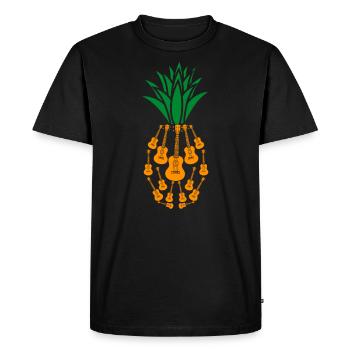 Uke cadeau de guitare je ukulele guitariste - T-shirt Premium bio Homme - noir - Devant - Nico (187cm)
